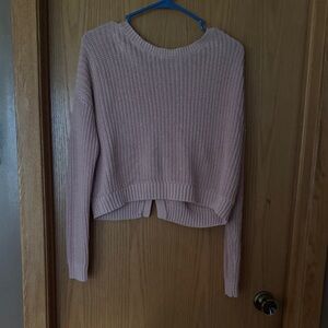 Aeropostale Light Pink Crew Neck Sweater